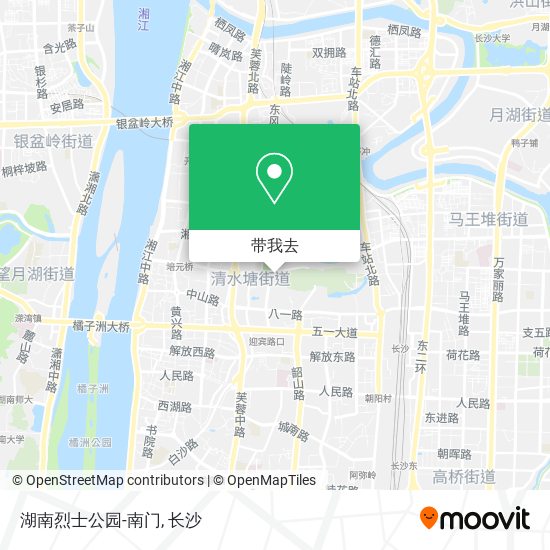 湖南烈士公园-南门地图