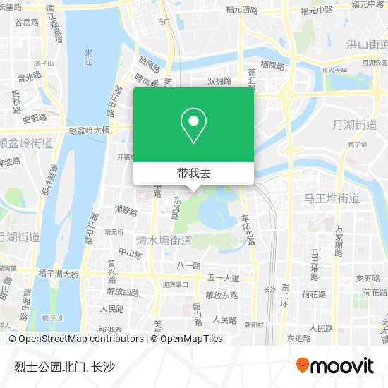 烈士公园北门地图