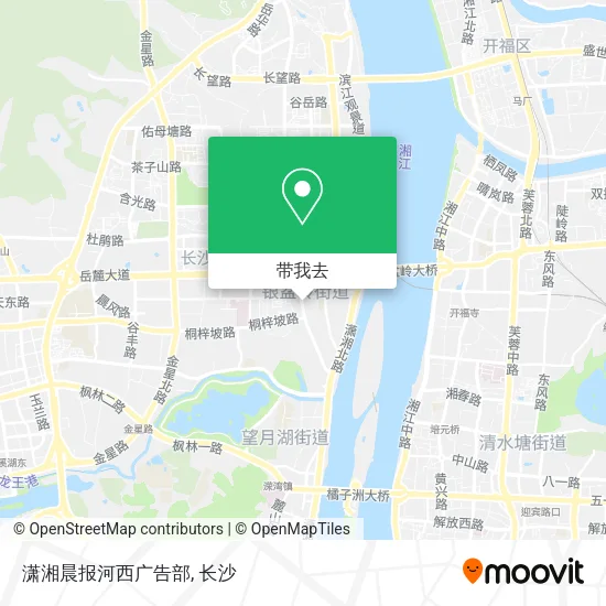 潇湘晨报河西广告部地图
