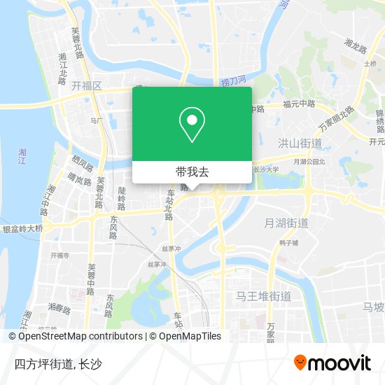 四方坪街道地图