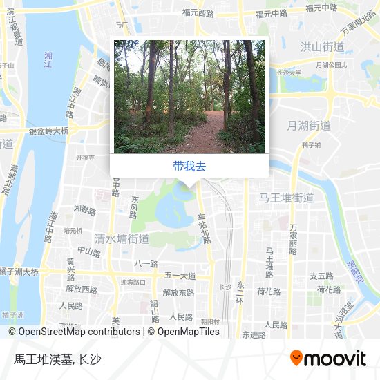 馬王堆漢墓地图