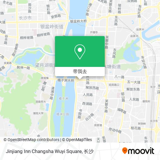Jinjiang Inn Changsha Wuyi Square地图