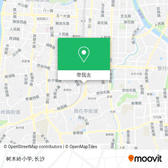树木岭小学地图