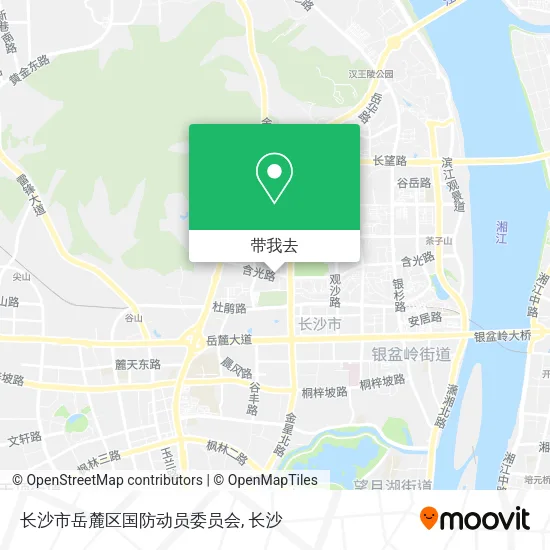 长沙市岳麓区国防动员委员会地图