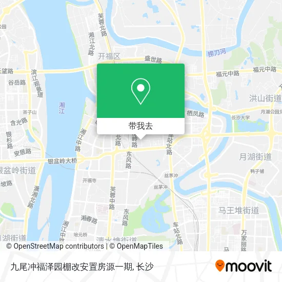 九尾冲福泽园棚改安置房源一期地图