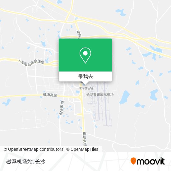 磁浮机场站地图