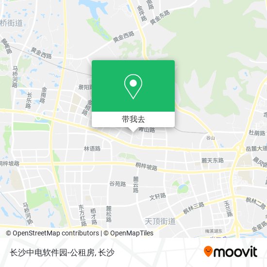 长沙中电软件园-公租房地图