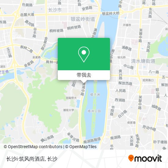长沙i·筑风尚酒店地图