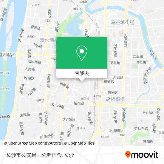 长沙市公安局王公塘宿舍地图