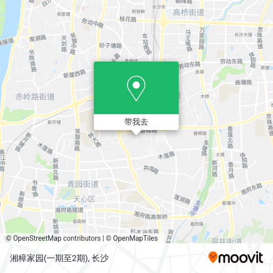 湘樟家园(一期至2期)地图