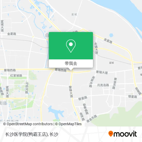 长沙医学院(鸭霸王店)地图