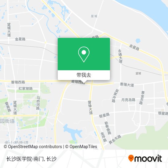 长沙医学院-南门地图