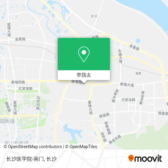 长沙医学院-南门地图