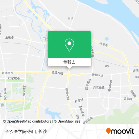 长沙医学院-东门地图