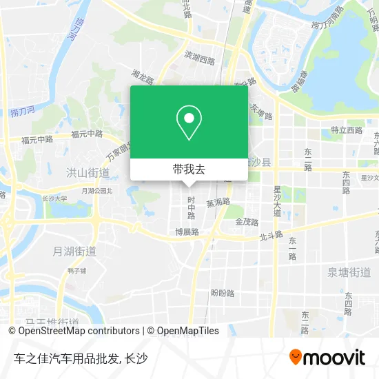 车之佳汽车用品批发地图