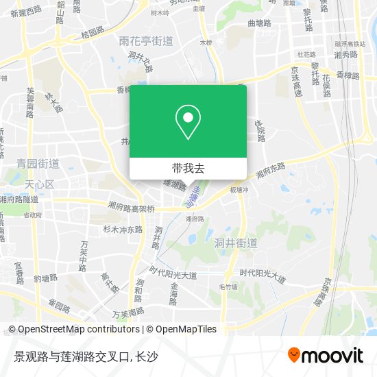 景观路与莲湖路交叉口地图