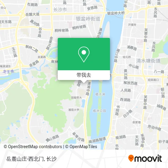 岳麓山庄-西北门地图