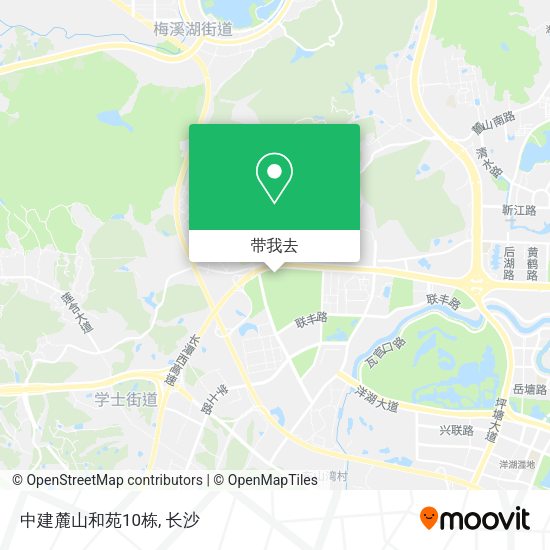 中建麓山和苑10栋地图
