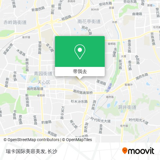 瑞卡国际美容美发地图