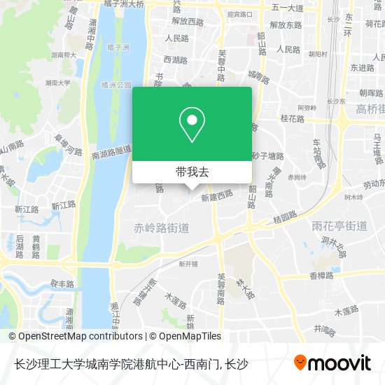 长沙理工大学城南学院港航中心-西南门地图