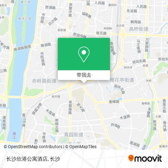长沙欣港公寓酒店地图
