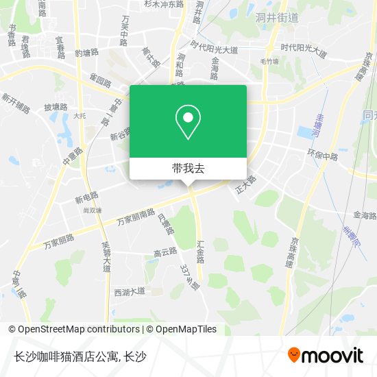 长沙咖啡猫酒店公寓地图
