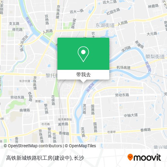 高铁新城铁路职工房(建设中)地图