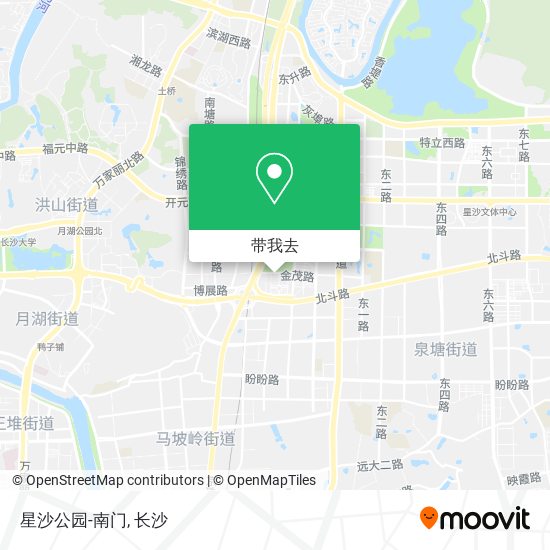 星沙公园-南门地图