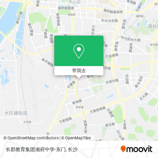 长郡教育集团湘府中学-东门地图