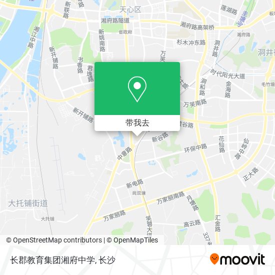 长郡教育集团湘府中学地图