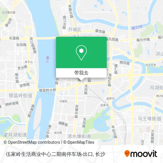 伍家岭生活商业中心二期南停车场-出口地图