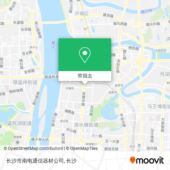 长沙市南电通信器材公司地图