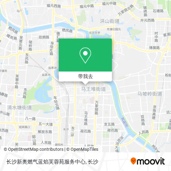 长沙新奥燃气蓝焰芙蓉苑服务中心地图