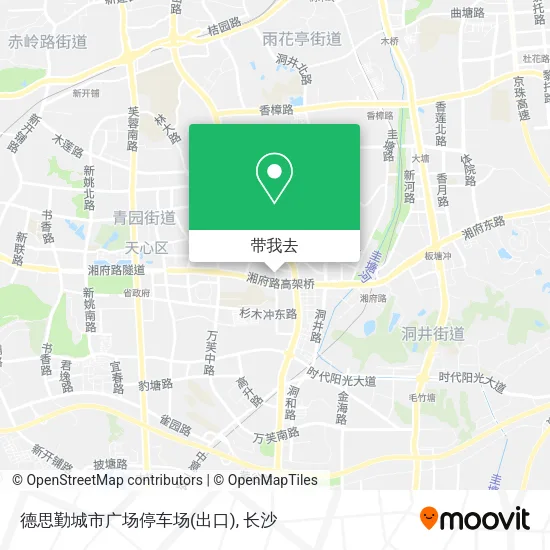 德思勤城市广场停车场(出口)地图