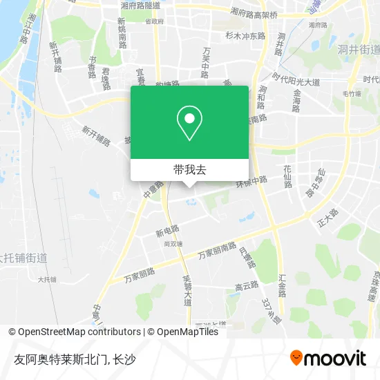 友阿奥特莱斯北门地图