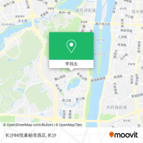 长沙86悦巢秘境酒店地图