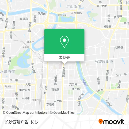 长沙西晨广告地图