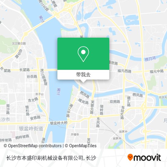 长沙市本盛印刷机械设备有限公司地图