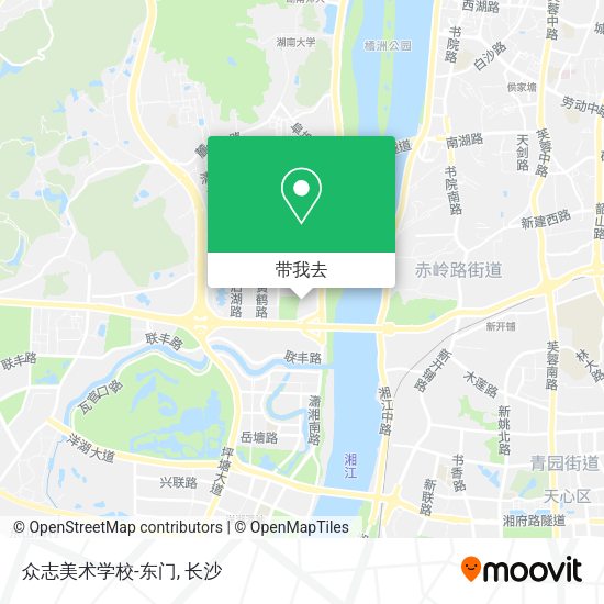 众志美术学校-东门地图
