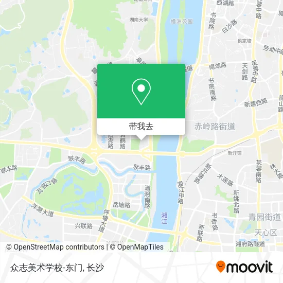 众志美术学校-东门地图