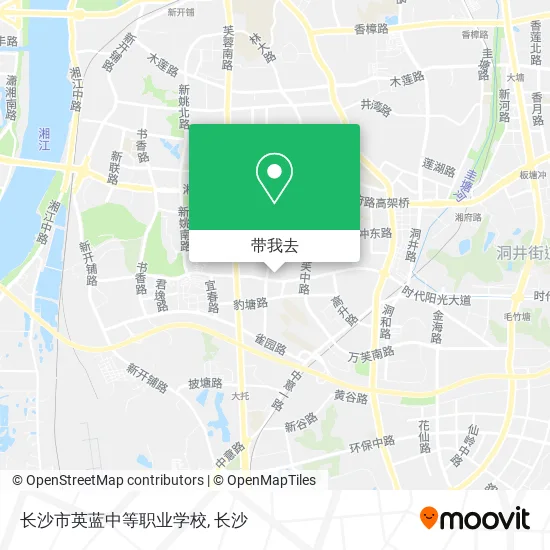长沙市英蓝中等职业学校地图