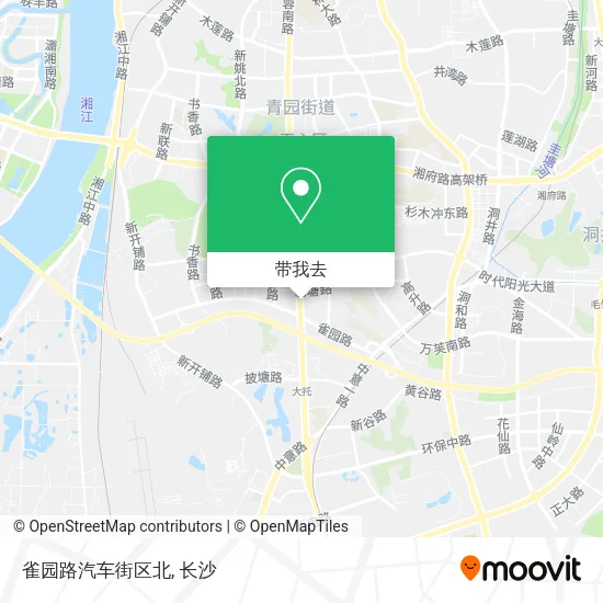 雀园路汽车街区北地图