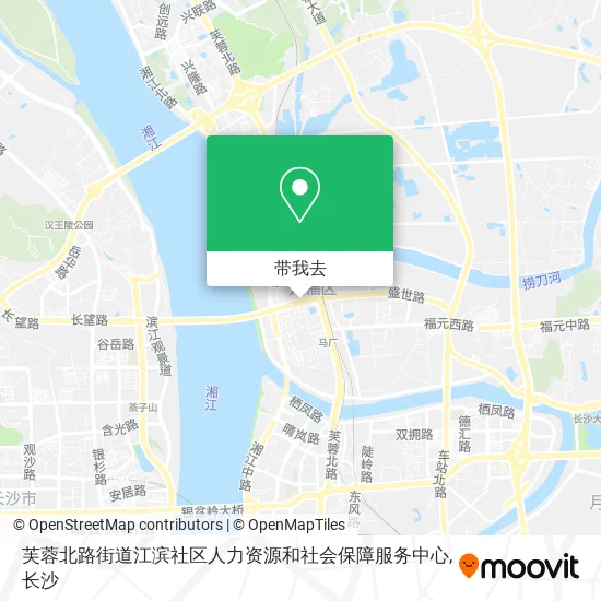 芙蓉北路街道江滨社区人力资源和社会保障服务中心地图