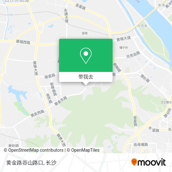 黄金路谷山路口地图