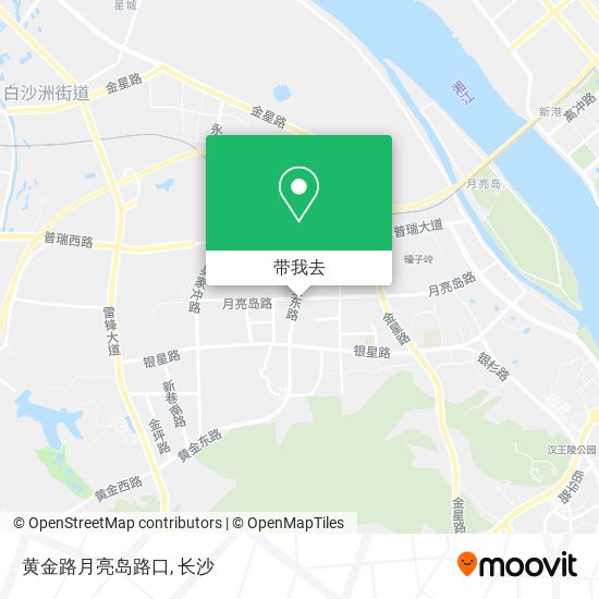 黄金路月亮岛路口地图