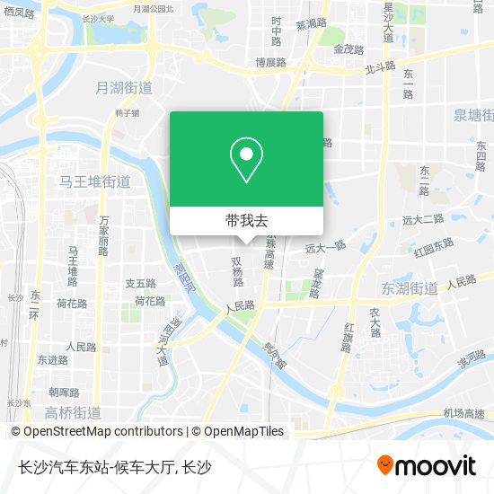 长沙汽车东站-候车大厅地图
