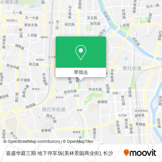 嘉盛华庭三期-地下停车场(美林景园商业街)地图