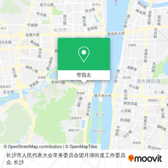 长沙市人民代表大会常务委员会望月湖街道工作委员会地图