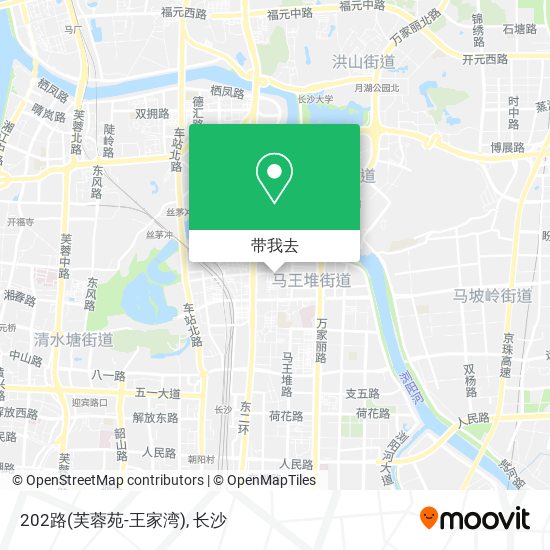 202路(芙蓉苑-王家湾)地图