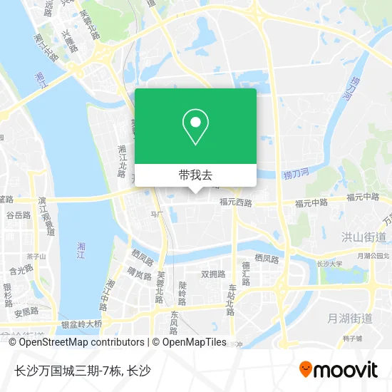 长沙万国城三期-7栋地图